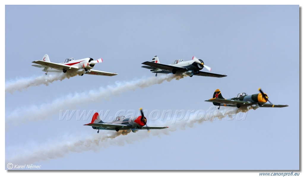 Aerostars Formation Aerobatic Team - 6x Yakovlev Yak-52 TW