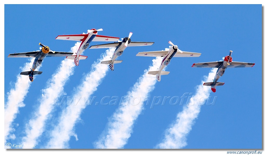 Aerostars Formation Aerobatic Team - 6x Yakovlev Yak-52 TW