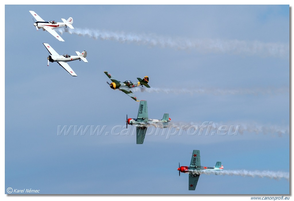 Aerostars Formation Aerobatic Team - 6x Yakovlev Yak-52 TW