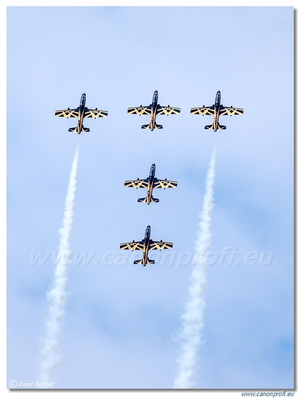 Al Fursan UAE aerobatic display team (The Knights) – 7x Aermacchi MB-339NAT