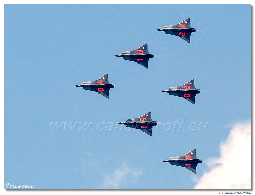 Austrian Air Firce - 6x Saab J35Ö Draken