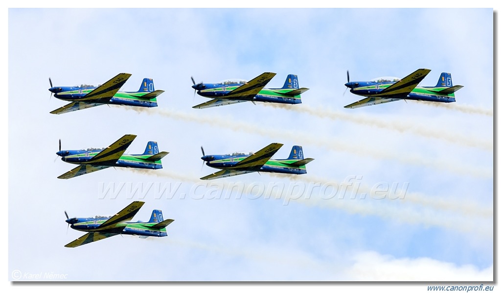 Esquadrliha da Fumaca (Smoke Squadron) - 7x Embraer EMB-314 (A-29 Super Tucano)