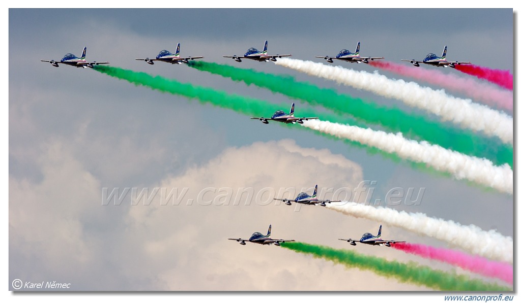 Frecce Tricolori - 9x Aermacchi MB-339-A/PAN