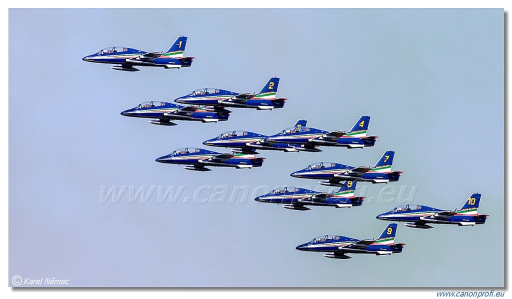Frecce Tricolori - 9x Aermacchi MB-339-A/PAN