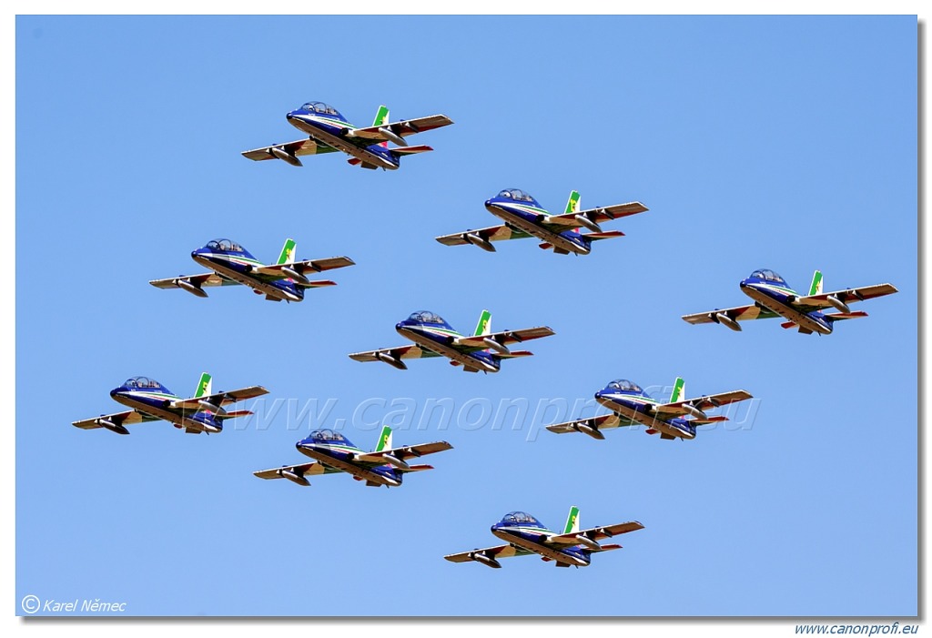 Frecce Tricolori - 9x Aermacchi MB-339-A/PAN