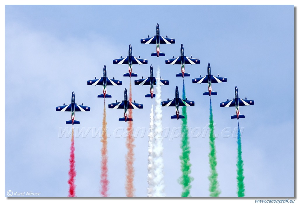 Frecce Tricolori - 9x Aermacchi MB-339-A/PAN
