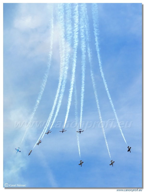 Frecce Tricolori - 9x Aermacchi MB-339-A/PAN