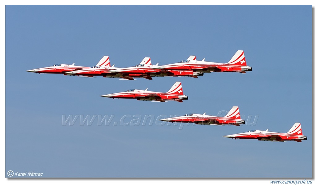 Patrouille Suisse - 6x Northrop F-5E Tiger