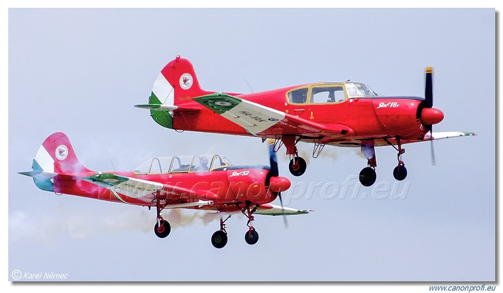 Sky Huszars - Yakovlev Yak-18T + 2x Yak-52