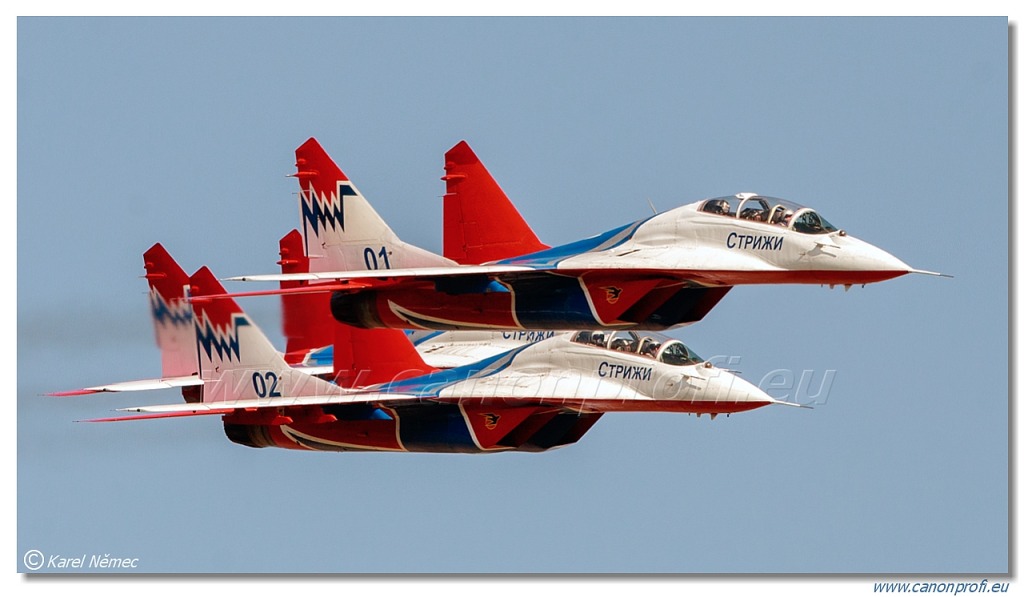 Strizhi (Swifts) - 3x Mikoyan MiG-29, 2x MiG-29UB