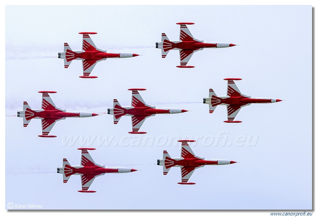 Türk Yıldızları (Turkish Stars) - 6x NF-5A, 2x NF-5B Freedom Fighter