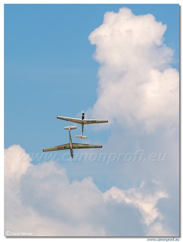 Očovskí Bačovia - 4x Let L-13 Blaník, L-23 Super Blaník, Z-37, Z-137T