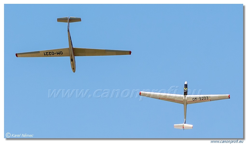 Očovskí Bačovia - 4x Let L-13 Blaník, L-23 Super Blaník, Z-37, Z-137T