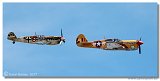 Bf109 Buchon + Curtiss-Wright Warhawk P40F  